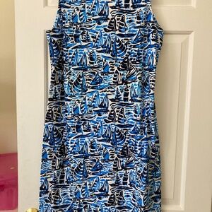 Jude Connolly Sailboat Sleeveless Shift Dress Sz XL NWOT